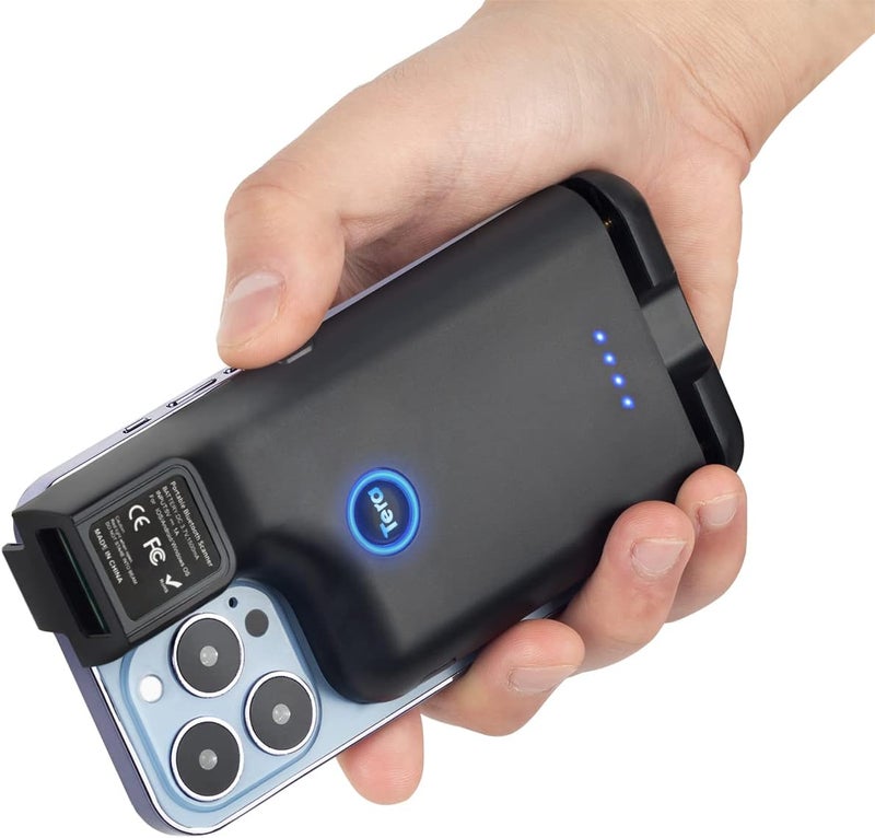 Tera ماسح الباركود اللاسلكي 1D 2D QR محمول مع مشبك خلفي 3 في 1 2.4GHz لاسلكي و USB سلكي ومتوافق مع بلوتوث قارئ باركود جيب صغير للهواتف الذكية أندرويد ماك أو إس ويندوز 0013 - Image 1